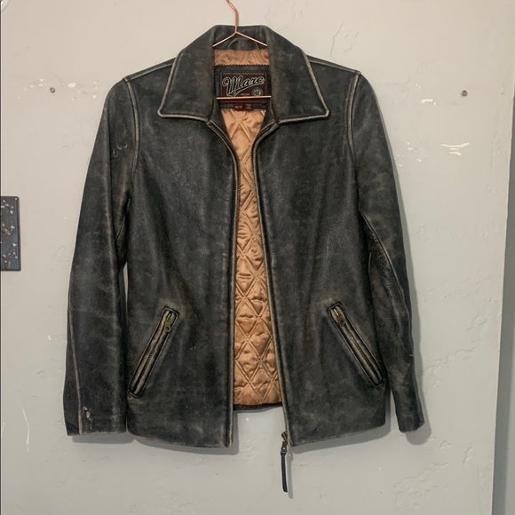 Leather Brown Vintage Jacket - Picture 4 of 5